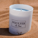 Perfume en Vela en la arena de la playa Arándanos & Vainilla | Dejolyer perfume en vela Artesanal & Sostenible Oasis de Inspiración