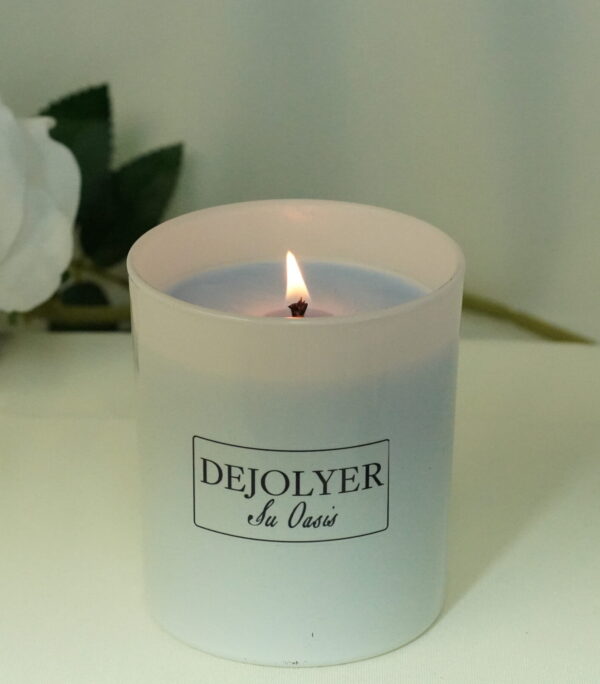 Vela perfumada dejolyer encendida