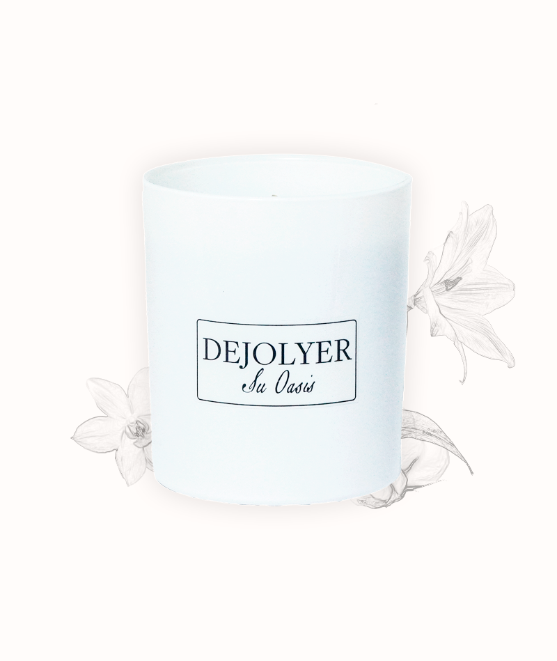 Perfume en Vela Lirio & Almizcle de Algodón Artístico Dejolyer